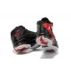 baskets jordan pour fille flight noir rouge