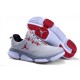 chaussure de basket jordan courir gris rouge