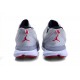 chaussure de basket jordan courir gris rouge