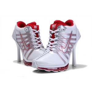 chaussure a talon air max blanc rouge grise