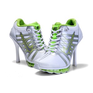 talon air max blanc vert grise