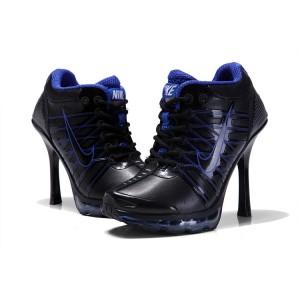 basket talon air max femme aiguille noir bleu