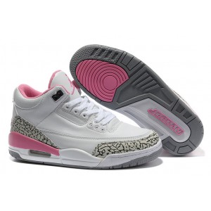 nike air jordan 3 retro femme blanc rose ciment