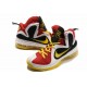 Chaussures lebron james mvp noir blanc jaune rouge