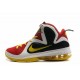 Chaussures lebron james mvp noir blanc jaune rouge