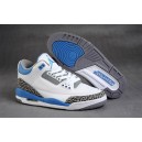 chaussure jordan pour femme retro 3 blanc bleu ciment