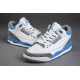 chaussure jordan pour femme retro 3 blanc bleu ciment