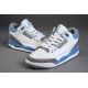 chaussure jordan pour femme retro 3 blanc bleu ciment