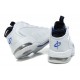 chaussure penny hardaway en blanc et bleu