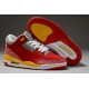 basket jordan retro 3 rouge jaune blanc