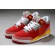 basket jordan retro 3 rouge jaune blanc