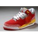 basket jordan retro 3 rouge jaune blanc