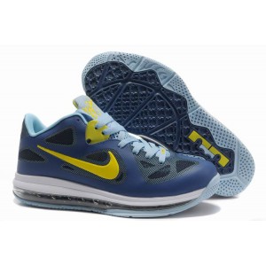 air jordan lebron 9 basse cyber obsidian bleu jaune