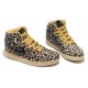 les chaussures air jordan 1 léopard en fourrure