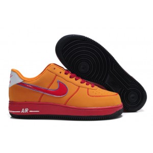 AF1 basse orange rouge