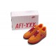 AF1 basse orange rouge