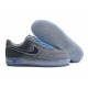 Chaussure air force 1 30th Gris Obsidian Bleu en suède