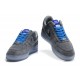 Chaussure air force 1 30th Gris Obsidian Bleu en suède