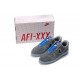 Chaussure air force 1 30th Gris Obsidian Bleu en suède