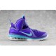 nike lebron 9 Summit Lake Hornets violet Bleu Turquoise