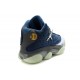 chaussure jordan 13 glow in the dark bleu grise blanc