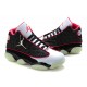 jordan 13 chaussure noir blanc rouge glow in the dark