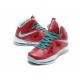 chaussures de basket lebron 10 rouge vert