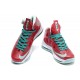 chaussures de basket lebron 10 rouge vert