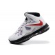 chaussures lebron 10 X blanc rouge noir