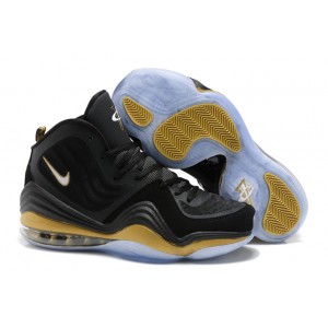 basket nike air max penny noir or