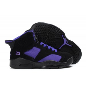 chaussures enfant jordan 6 noir violet