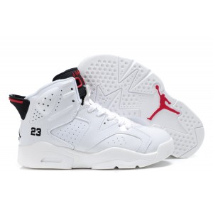 2012 nike air jordan retro 6 enfants blanc en soldes