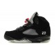 chaussures jordan 5 noir argent enfants