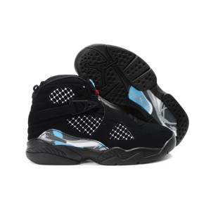 Air jordan 8 retro pour enfant noir bleu clair