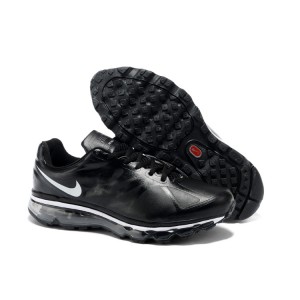 nike air max 2012 cuir chaussures noir blanc