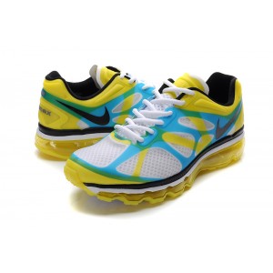 buy air max 2012 blanc bleu jaune