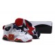 aire jordan 7 femme blanc argent rouge