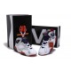 aire jordan 7 femme blanc argent rouge