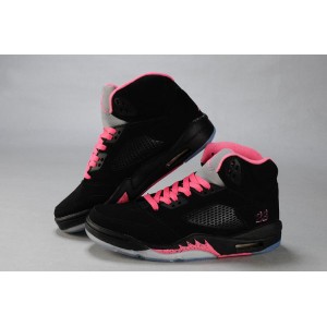 jordans femme 5 noir rose