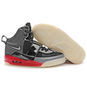 Nike Air Yeezy Kanye West noir gris feu rouge