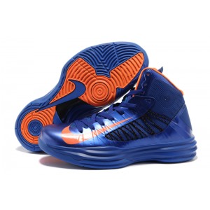 Nike Lunar Hyperdunk+ 2012 Flywire Prime bleu foncé orange