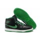 chaussures air jordan 1 noir vert phat