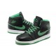 chaussures air jordan 1 noir vert phat