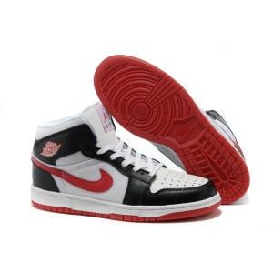 jordan 1 phat blanc noir rouge en cuir