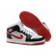 jordan 1 phat blanc noir rouge en cuir