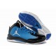 chaussure jordan aero flight bleu noir blanc