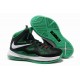 chaussure Nike LeBron 10 noir vert blanc