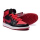 Air Jordan 1 haute noir rouge fourrure