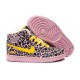 Air Jordan 1 phat leopard rose jaune 