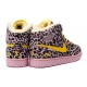 Air Jordan 1 phat leopard rose jaune 